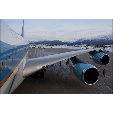 24"x36" Gallery Poster, Air Force One at Elmendorf Air Force Base