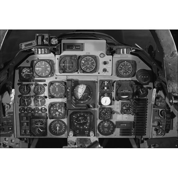 24"x36" Gallery Poster, American A-5A Vigilante cockpit