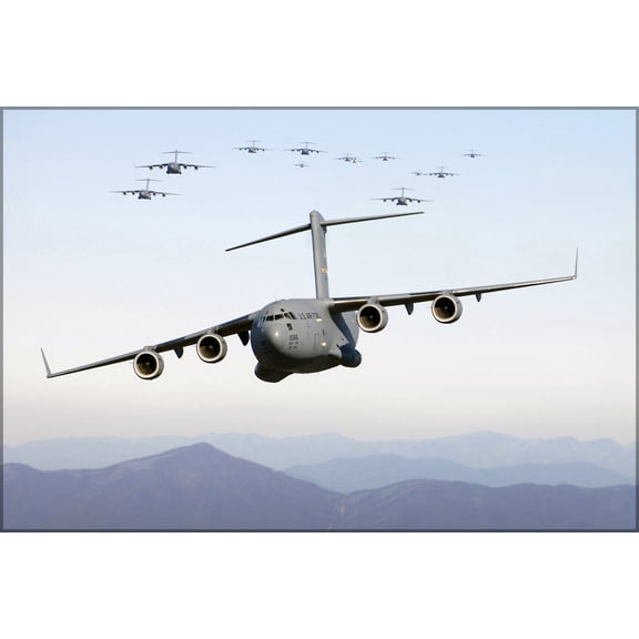 24"x36" Gallery Poster, C-17 Globemaster III