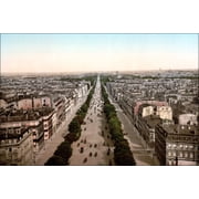 24"x36" Gallery Poster, Champs Elysees, an avenue, Paris, France ca. 1890-1900