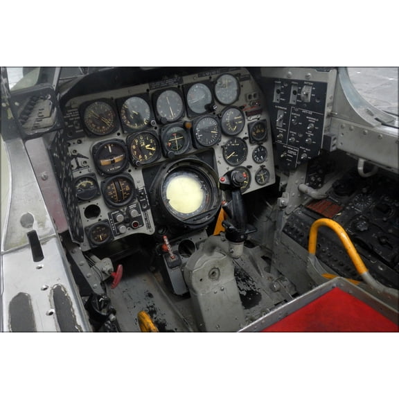 24"x36" Gallery Poster, Cockpit of F-86D sabre