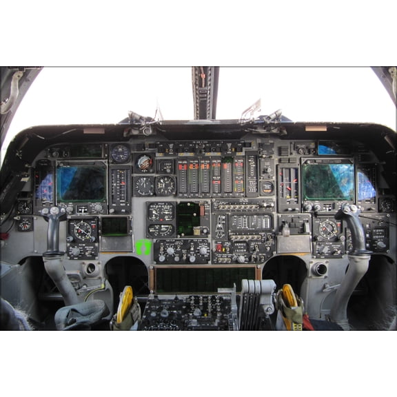 24"x36" Gallery Poster, Cockpit of the B-1 Lancer cockpit