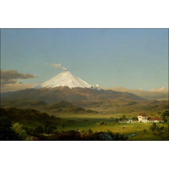 24"x36" Gallery Poster, Cotopaxi by frederic edwin church 1855