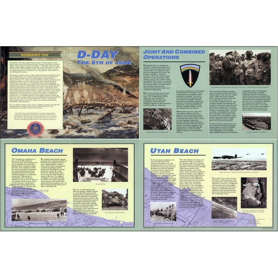 24"x36" Gallery Poster, D-Day Normandy, 6th of June 1944 overview