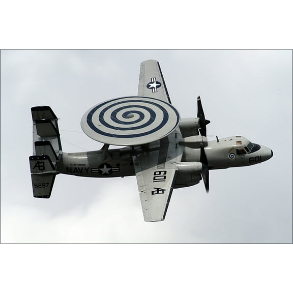 24"x36" Gallery Poster, E-2C Hawkeye Screwtops (VAW-123)