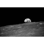 24"x36" Gallery Poster, Earthrise during Apollo 8