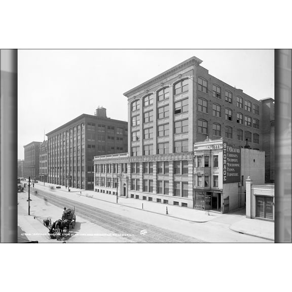 24"x36" Gallery Poster, Eastman Kodak Company factory and main office in Rochester, New York 1900