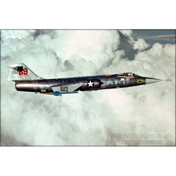 24"x36" Gallery Poster, F-104 Starfighter