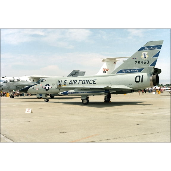 24"x36" Gallery Poster, F-106A Delta Dart Montana Air National Guard 1985