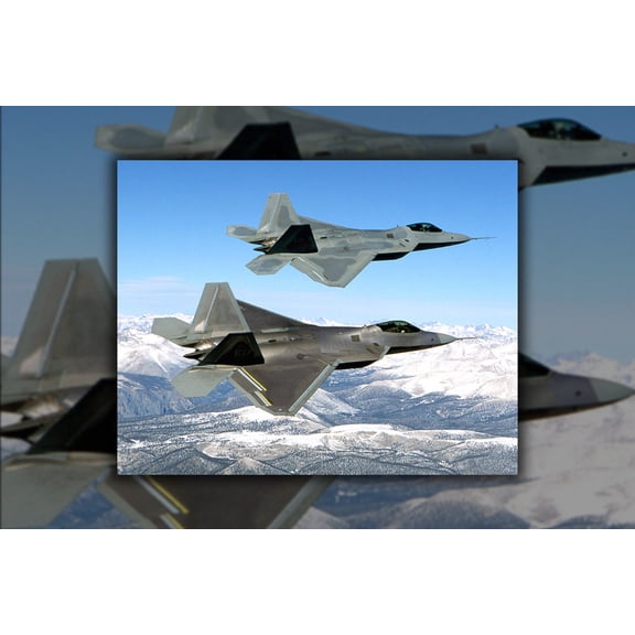 24"x36" Gallery Poster, F-22 Raptor