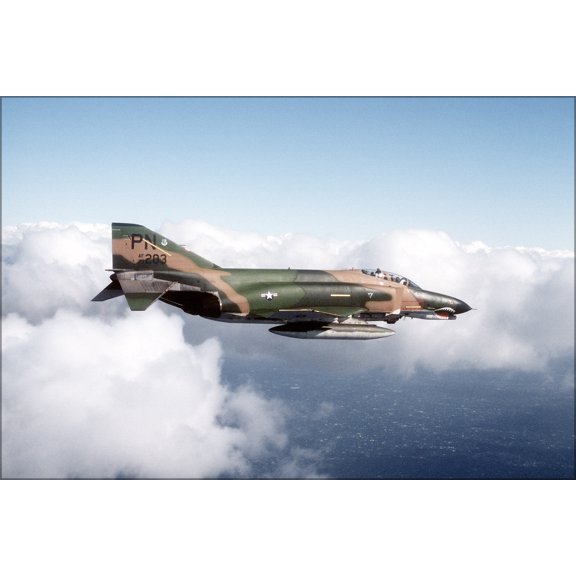 24"x36" Gallery Poster, F-4E Phantom II f-4 3rd Tactical F Wing Clark Air Base 1980