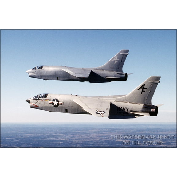 24"x36" Gallery Poster, F-8 crusader