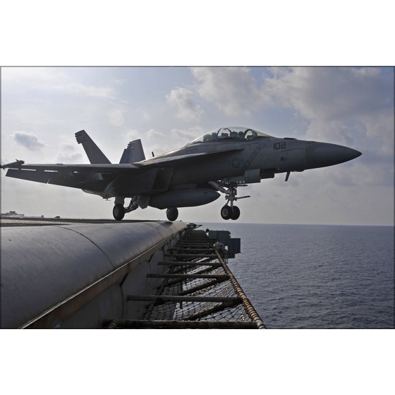 24"x36" Gallery Poster, FA-18F Super Hornet f-18 (VFA) 102 USS George Washington (CVN 73)