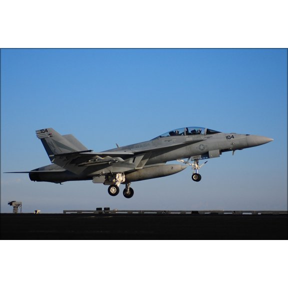 24"x36" Gallery Poster, FA-18F f-18 Super Hornet carrier USS Ronald Reagan (CVN 76) p5