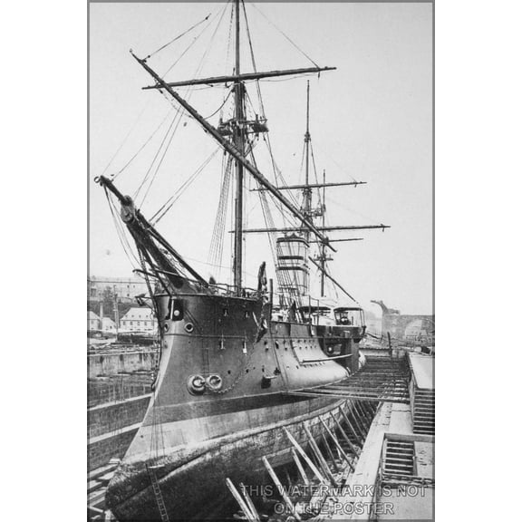 24"x36" Gallery Poster, French ironclad battleship Redoutable