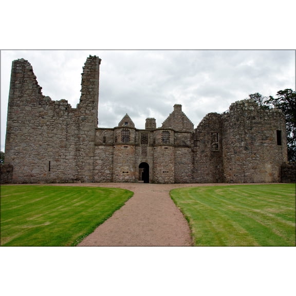 24"x36" Gallery Poster, Front entrance of Tolquhon Castle