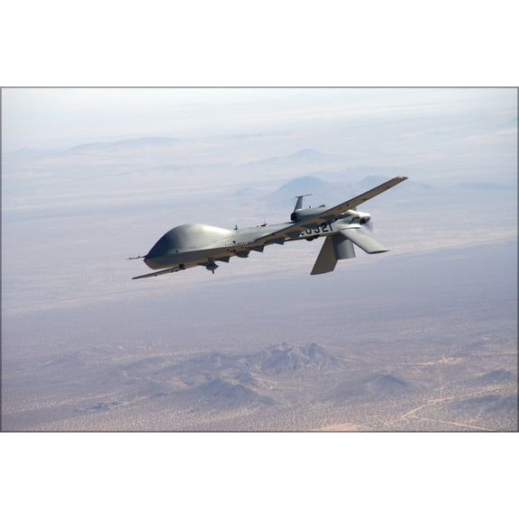 24"x36" Gallery Poster, General Atomics MQ-1C Sky Warrior uav drone
