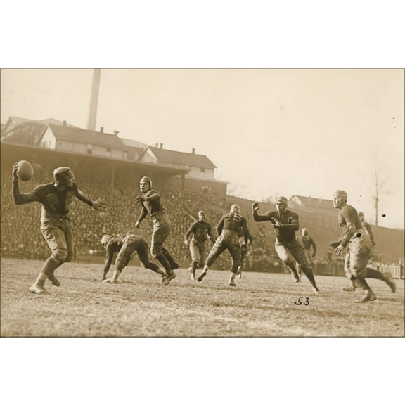24"x36" Gallery Poster, Georgia Tech Auburn football game Thanksgiving 1921
