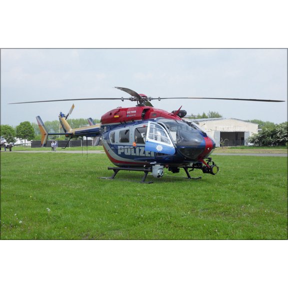 24"x36" Gallery Poster, German Police EC 145 helicopter