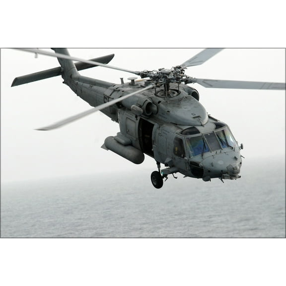 24"x36" Gallery Poster, HH-60H SeaHawk helicopter Anti-Submarine Squadron (HS) 4