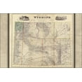 thumbnail image 1 of 24"x36" Gallery Poster, Holt's new map of Wyoming 1883, 1 of 1