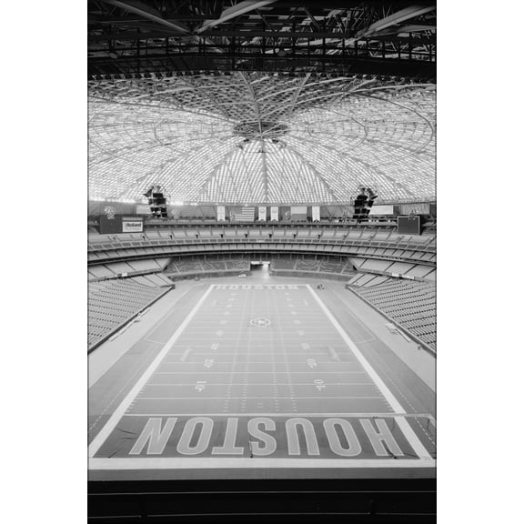 24"x36" Gallery Poster, Houston Astrodome interior 2004