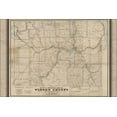 thumbnail image 1 of 24"x36" Gallery Poster, Hunt's map of Warren County, Pennsylvania 1865, 1 of 1