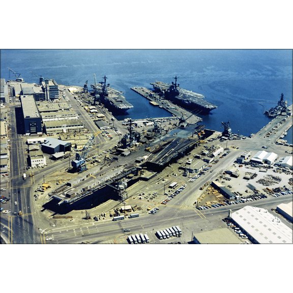 24"x36" Gallery Poster, Hunter's Point Naval Shipyard, San Francisco, California Aug 1971