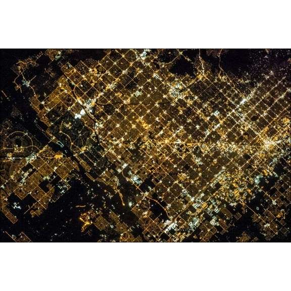 24"x36" Gallery Poster, ISS 35 Phoenix, Arizona area