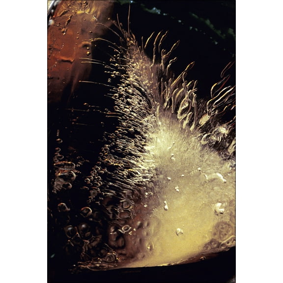 24"x36" Gallery Poster, Ice cube in cola