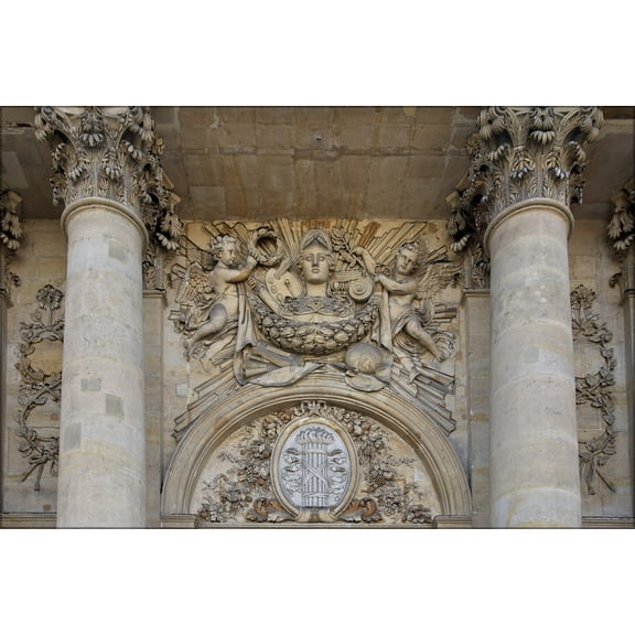 24"x36" Gallery Poster, Institut de France decor fronton chapelle