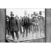 24"x36" Gallery Poster, Isambard Kingdom Brunel at launch of s.s. Great Eastern