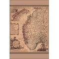 thumbnail image 1 of 24"x36" Gallery Poster, Map of Norway from 1761, 1 of 1