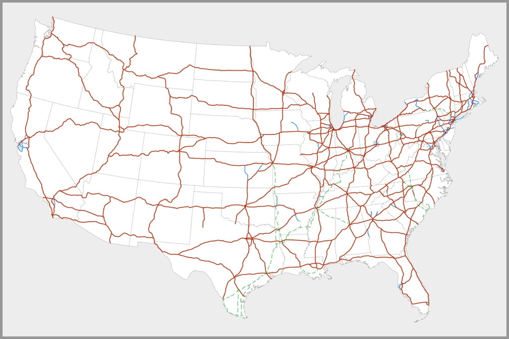 24x36 Gallery Poster Map Of US Interstate Highway System In The 24 X36 Gallery Poster Map Of US Interstate Highway System In The United States Dwight D Eisenhower National System Of Interstate And De 0d6597d8 F641 4a42 868c 2304eb48ecc5.98982838f3feb4c82e26fb3b9cc36356 