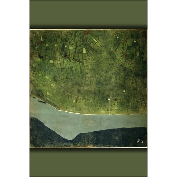 24"x36" Gallery Poster, Map of Utah Beach, Normandy, France 1944 p2