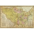 thumbnail image 1 of 24"x36" Gallery Poster, Map of the United States of America 1819, 1 of 1