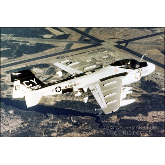 24"x36" Gallery Poster, Marine EA-6A Intruder