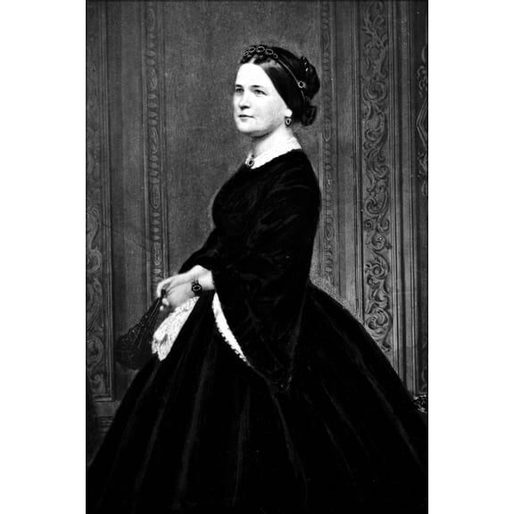 24"x36" Gallery Poster, Mary Todd Lincoln 1860 to 1865