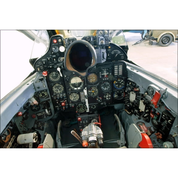 24"x36" Gallery Poster, MiG-21 Cockpit