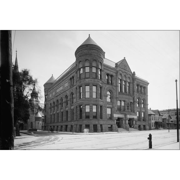24"x36" Gallery Poster, Minneapolis Public Library. Minneapolis, Minnesota 1900-1906