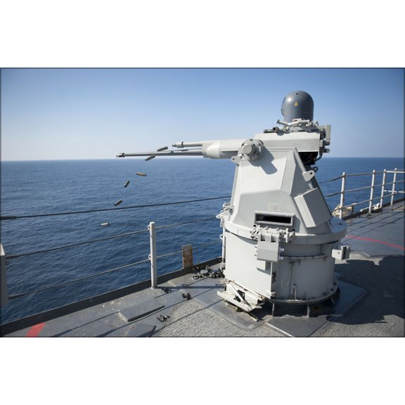 24"x36" Gallery Poster, Mk 38 MOD 2 25mm machine gun USS Pearl Harbor (LSD 52)