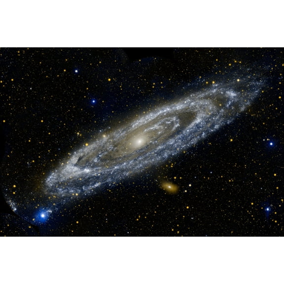 24"x36" Gallery Poster, NASA Galaxy Evolution Explorer andromeda galaxy
