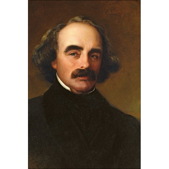24"x36" Gallery Poster, Nathaniel Hawthorne 1862