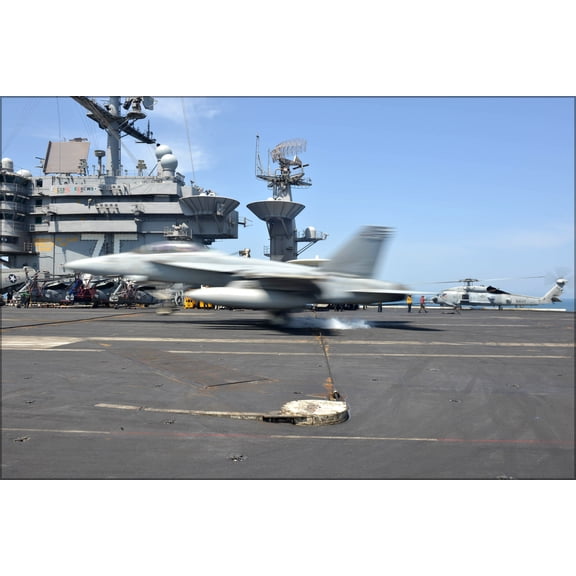 24"x36" Gallery Poster, Navy FA-18C Hornet f-18 (VMFA) 312 USS Harry S. Truman