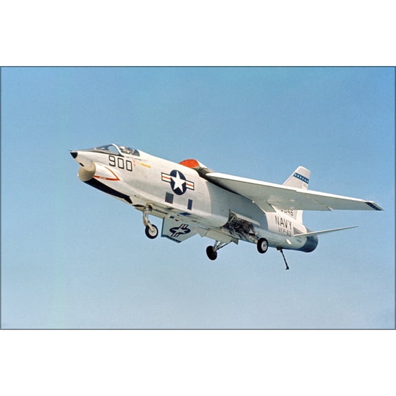 24"x36" Gallery Poster, Navy Vought RF-8A Crusader VFP-63 Det 1962