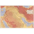 thumbnail image 1 of 24"x36" Gallery Poster, Operation Desert Storm briefing map 1991, 1 of 1