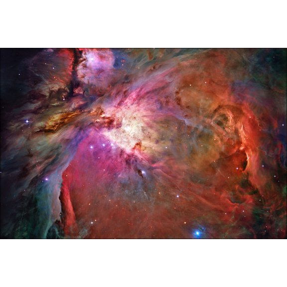 24"x36" Gallery Poster, Orion Nebula - Hubble space telescope 2006 mosaic