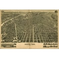 thumbnail image 1 of 24"x36" Gallery Poster, Perspective map of Denver, Colorado 1889, 1 of 1