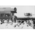 thumbnail image 1 of 24"x36" Gallery Poster, President Truman standing on the rear platform of the presidential train, probably in Bolivar, Missouri 1948, 1 of 1