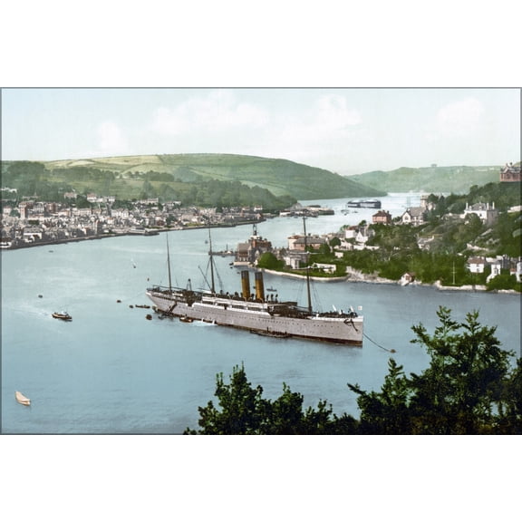 24"x36" Gallery Poster, RMS Dunottar Castle 1890